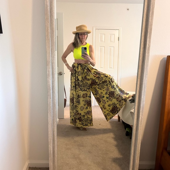 Free People Take It Easy Lounge Pants Boho Relaxed Fit Cozy Soft - Picture 4 of 9